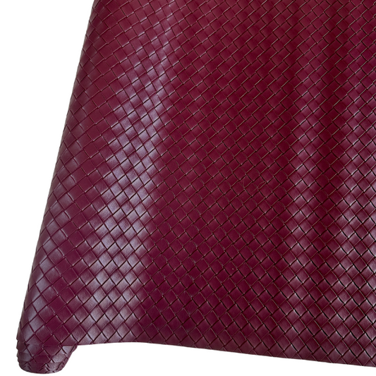3D Weave RAVELLO PU Roll - AUBERGINE  46cm x 135cm