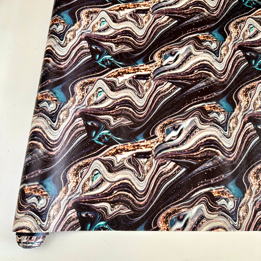 Starry Night Marble PU Roll  46cm x 135cm