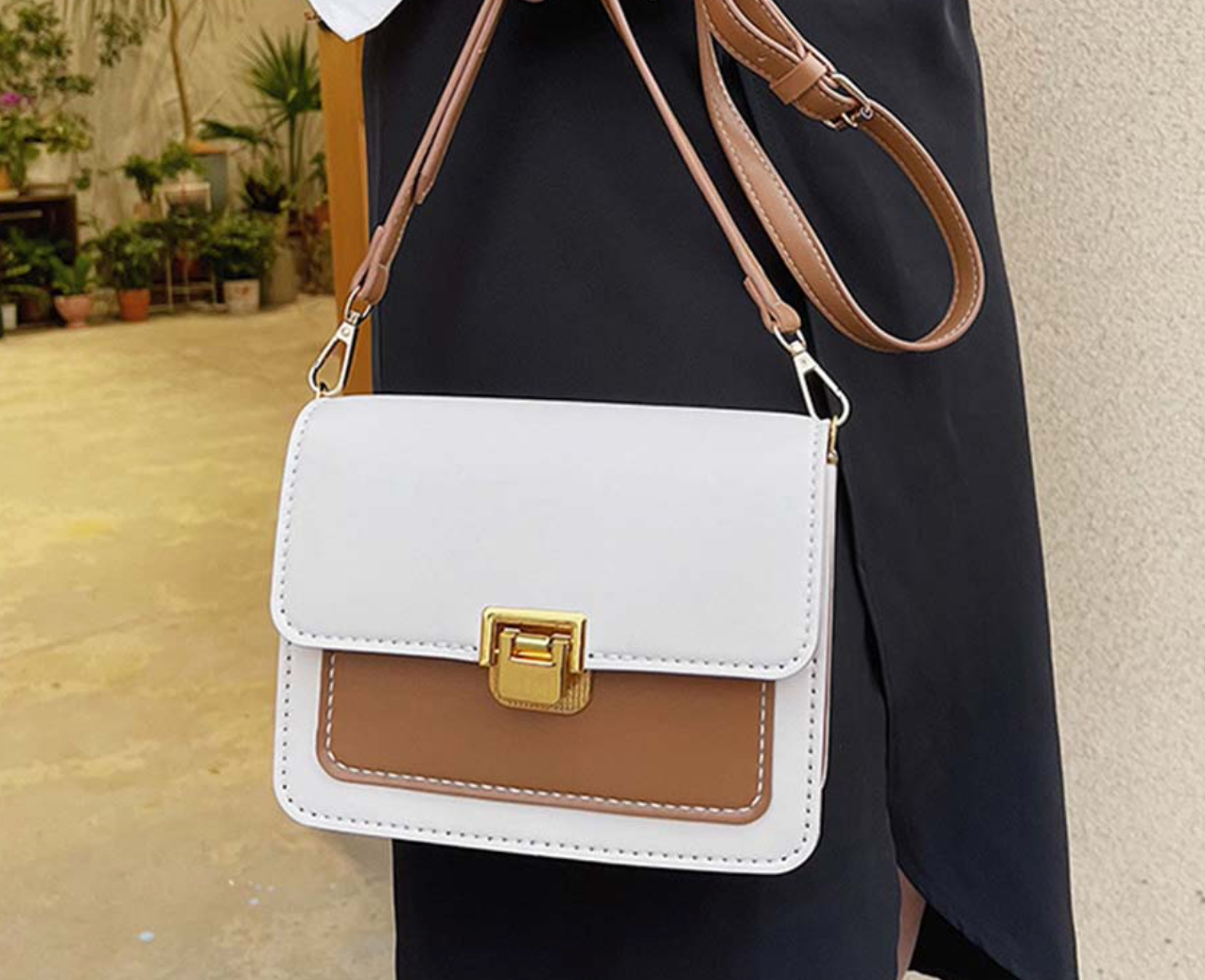 Sew Lisa Lam Emily Handbag Kit - Milk / Choc