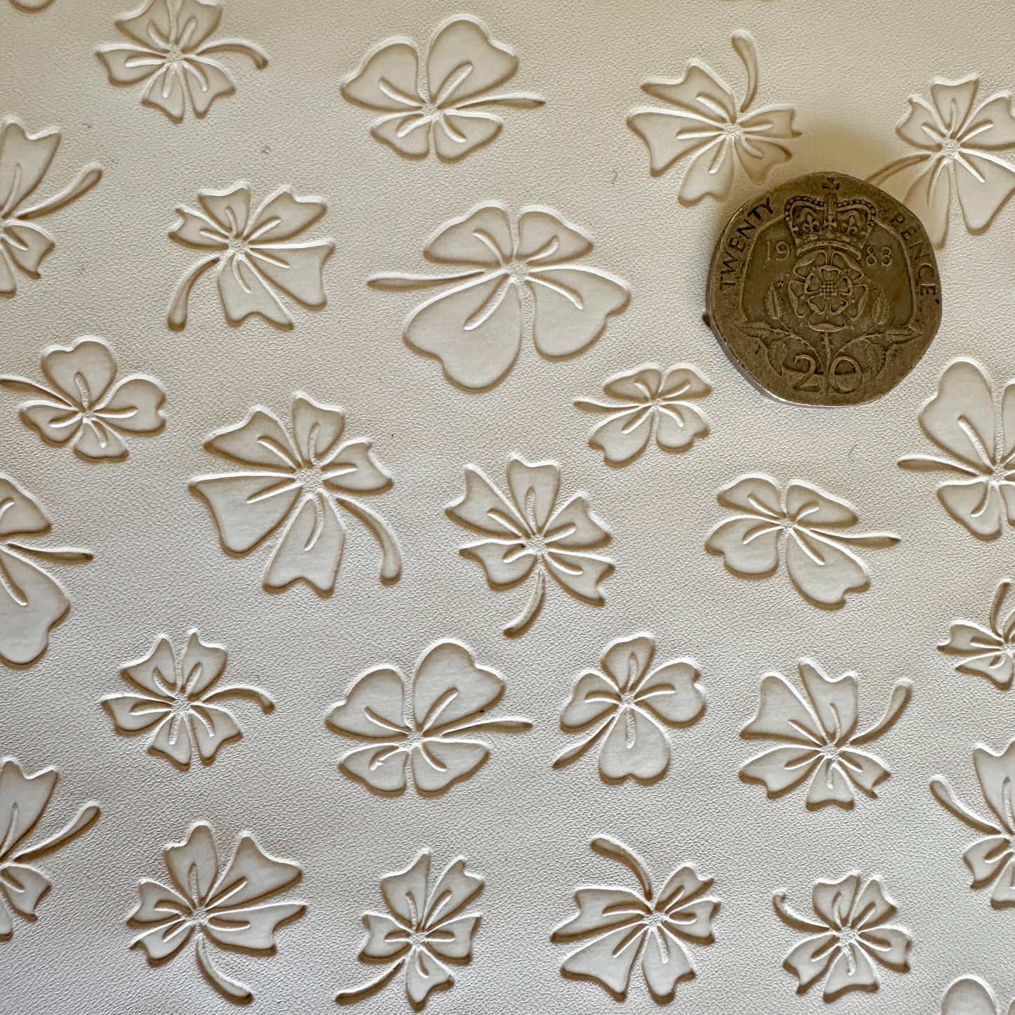 Lucky Clover PU Roll - BUTTERMILK 46cm x 135cm