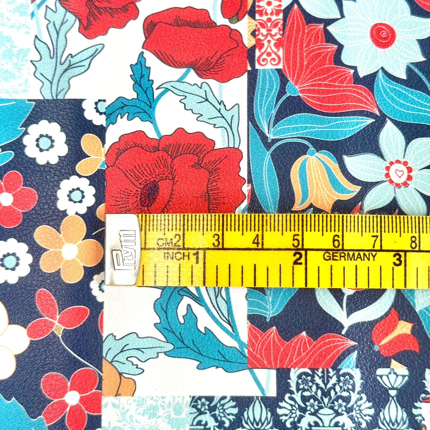 Turquoise Scrappy Piecing PU Roll - 46cm x 135cm