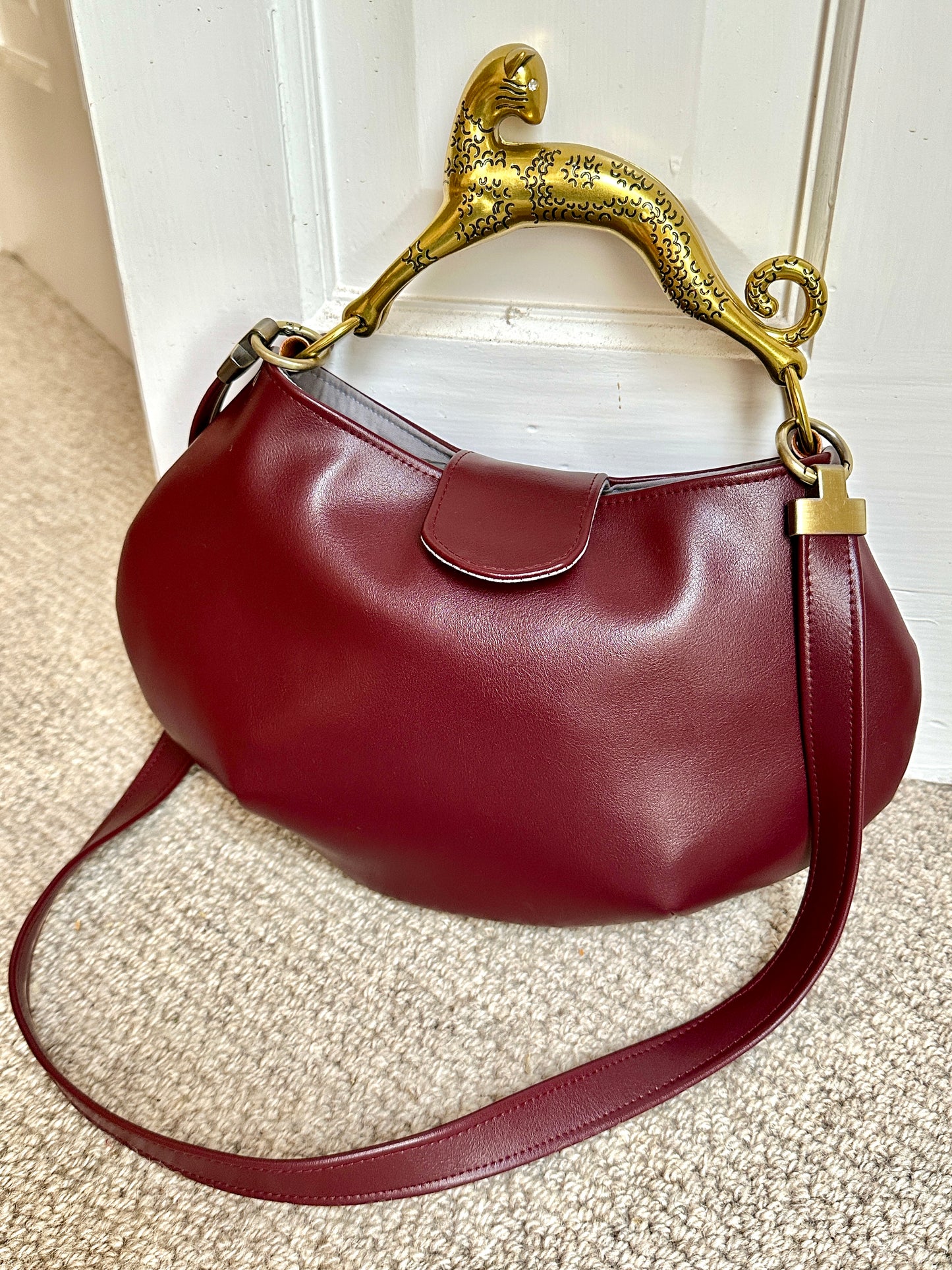 Metal Luxe Leopard Bag Handle