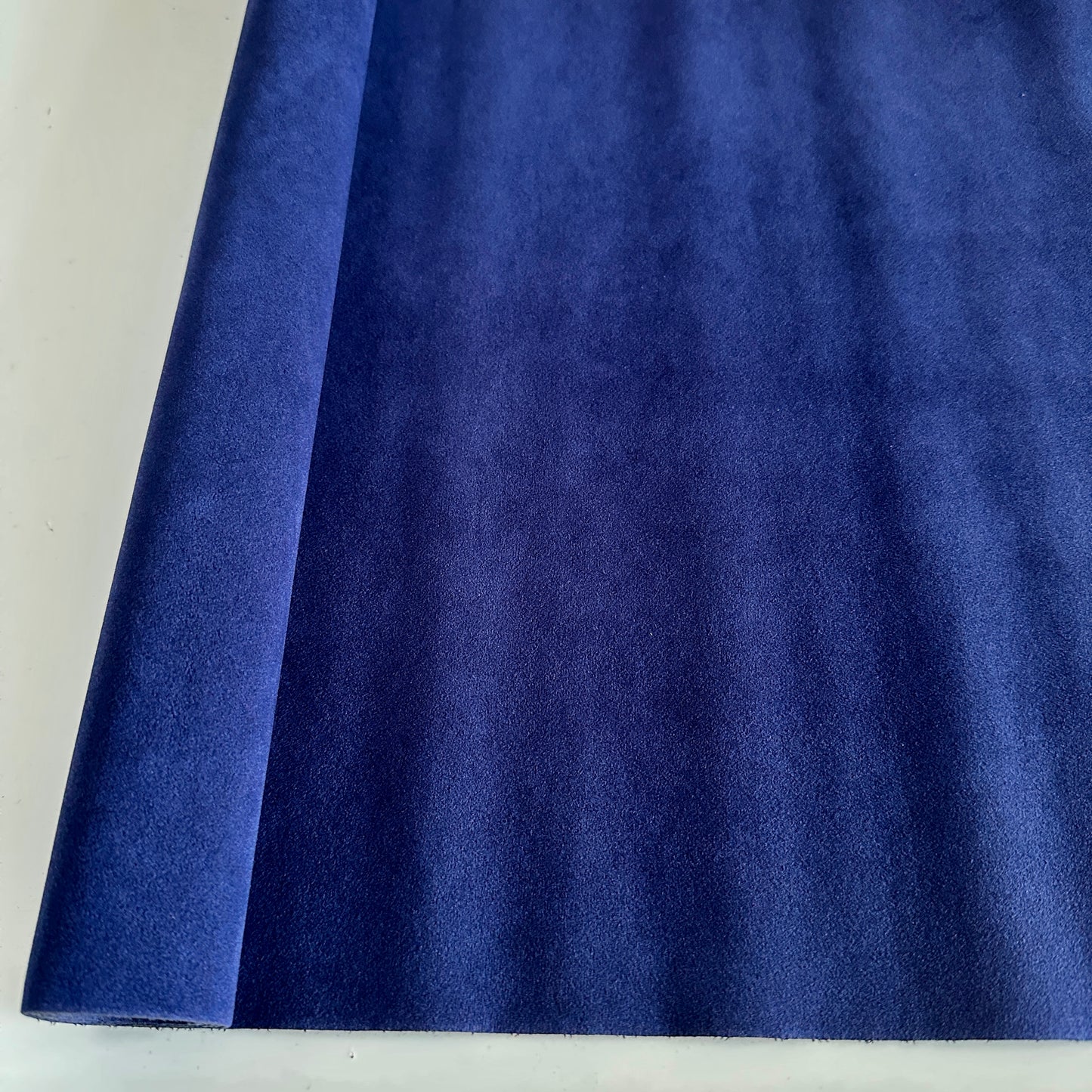 Faux Velvet Suede Roll 46cm x 135cm DEEP SAPPHIRE BLUE