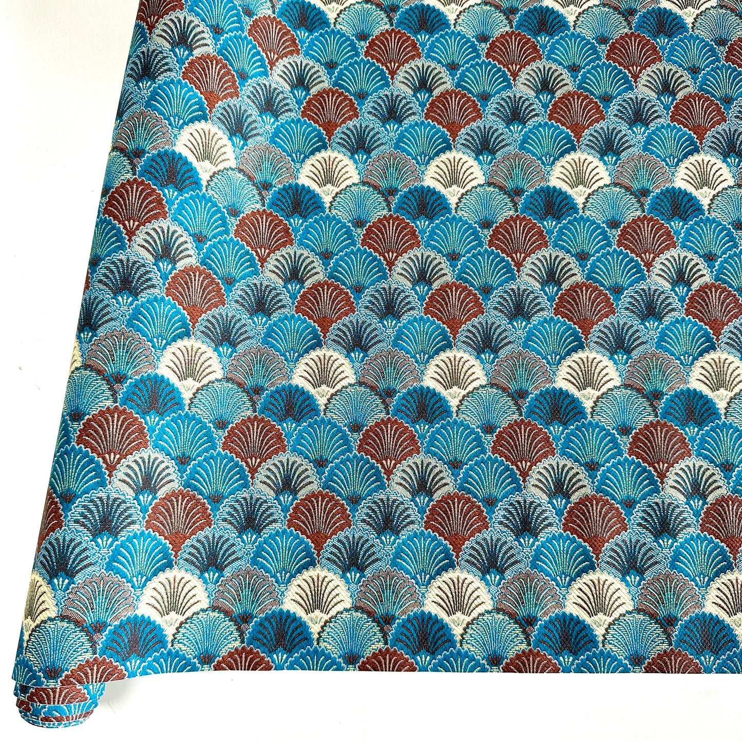 Imperial Fans Turquoise PU Roll 46cm x 135cm