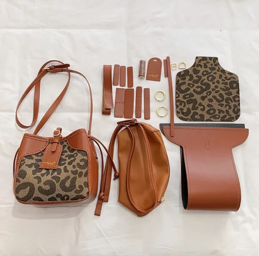 Sew Lisa Lam Carmen Bag Kit - Tan Animal