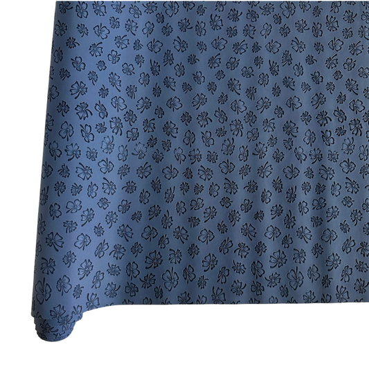 Lucky Clover PU Roll - NAVY  46cm x 135cm