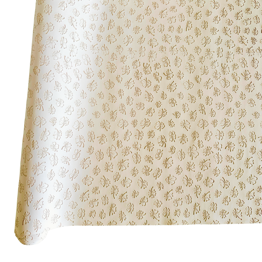 Lucky Clover PU Roll - BUTTERMILK 46cm x 135cm