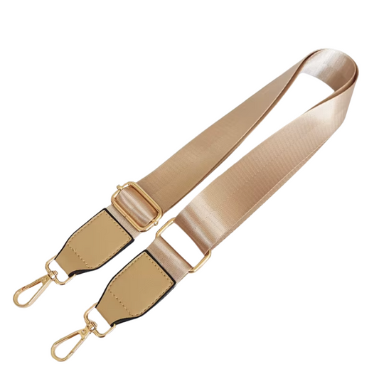 Adjustable Wide Crossbody Strap  130cm x 3.8cm - CHAMPAGNE