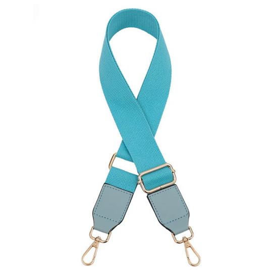 Adjustable Wide Crossbody Strap  130cm x 3.8cm - AQUA