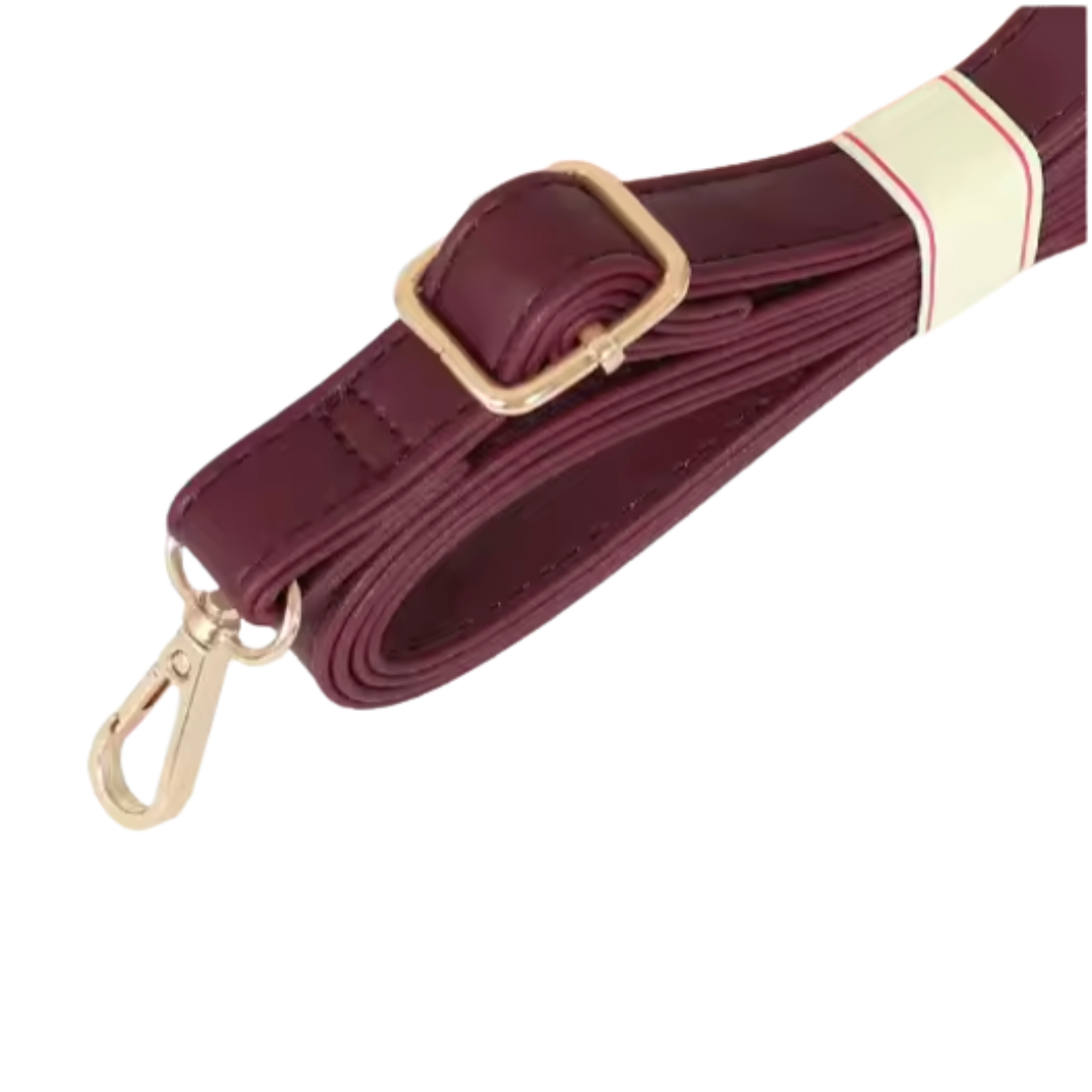 Adjustable Crossbody Strap - BURGUNDY 130cm x 2cm