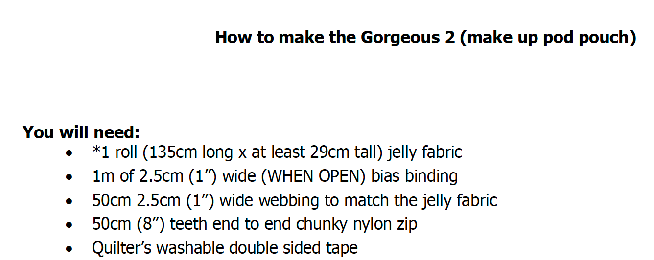 2 Clearly Gorgeous Pouches Pattern Booklet