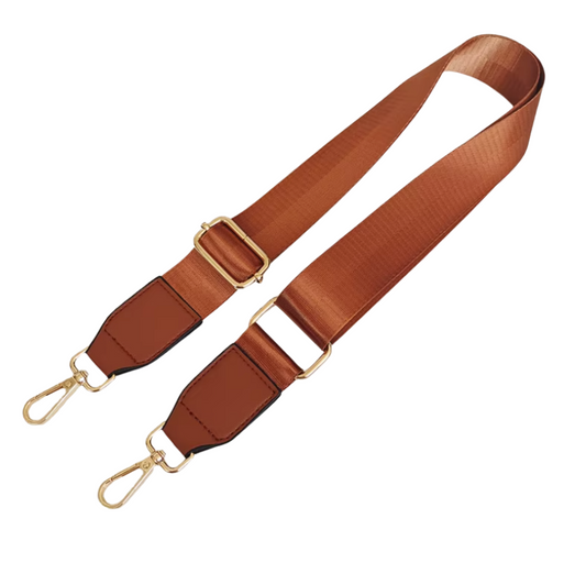 Adjustable Wide Crossbody Strap  130cm x 3.8cm - TOFFEE