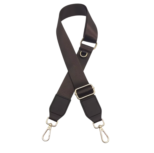 Adjustable Wide Crossbody Strap  130cm x 3.8cm - DK Brown