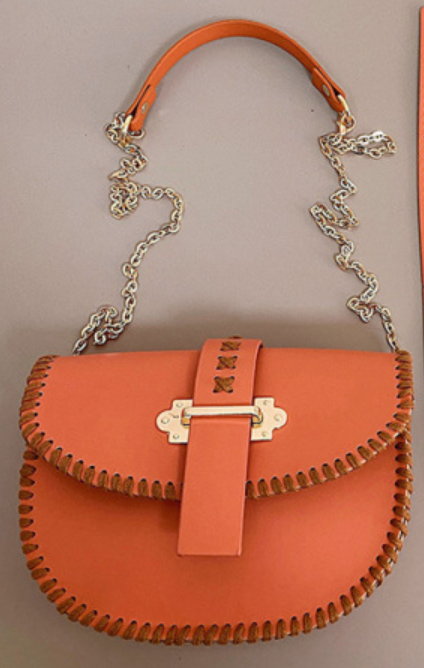 Sew Lisa Lam Palma Saddle Bag Kit - Tangerine