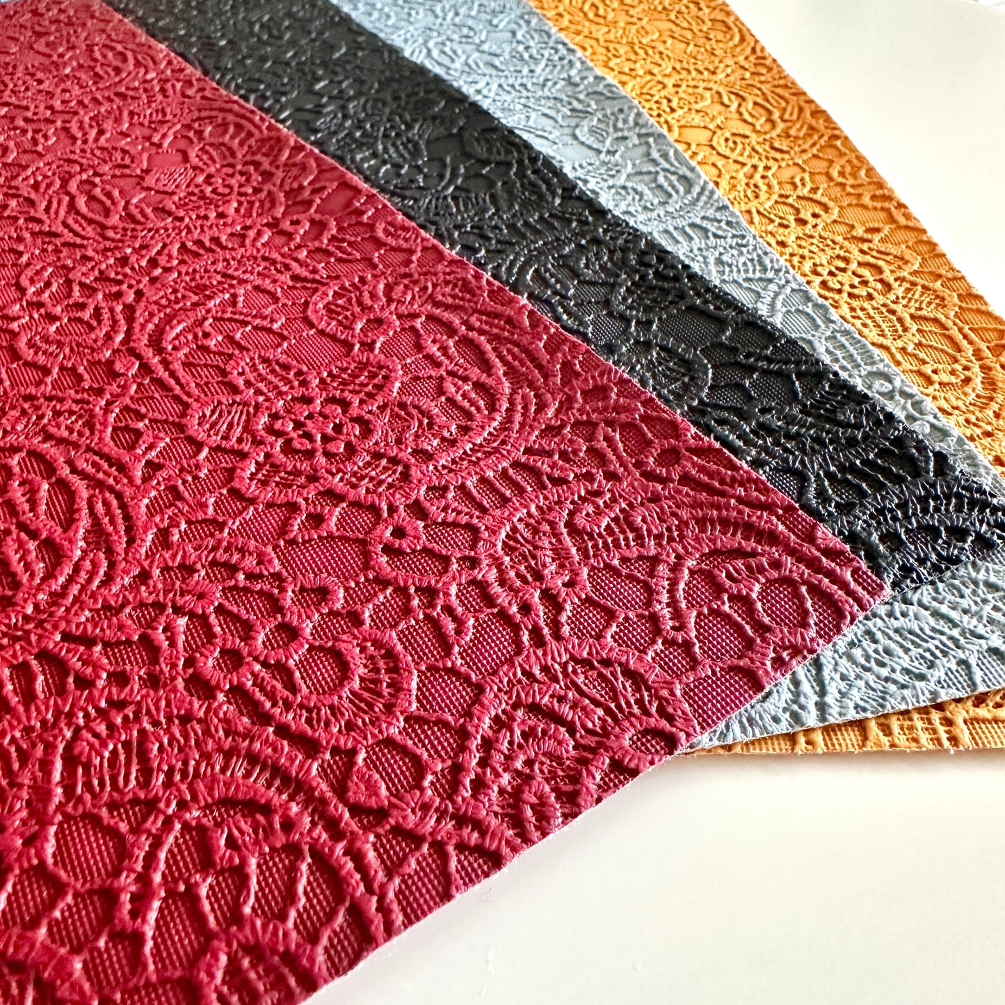 4pk Mixed PU Pack - 3D Lace BRIGHTS 20cm x 30cm