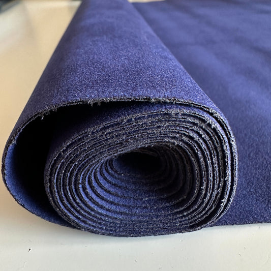 Faux Velvet Suede Roll  46cm x 135cm  DEEP SAPPHIRE BLUE