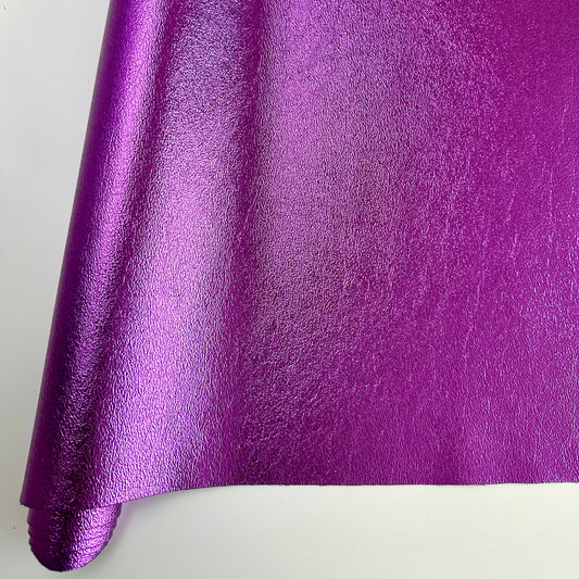 Crackle Metallic PU Roll -  Passion Flower 46cm x 135cm