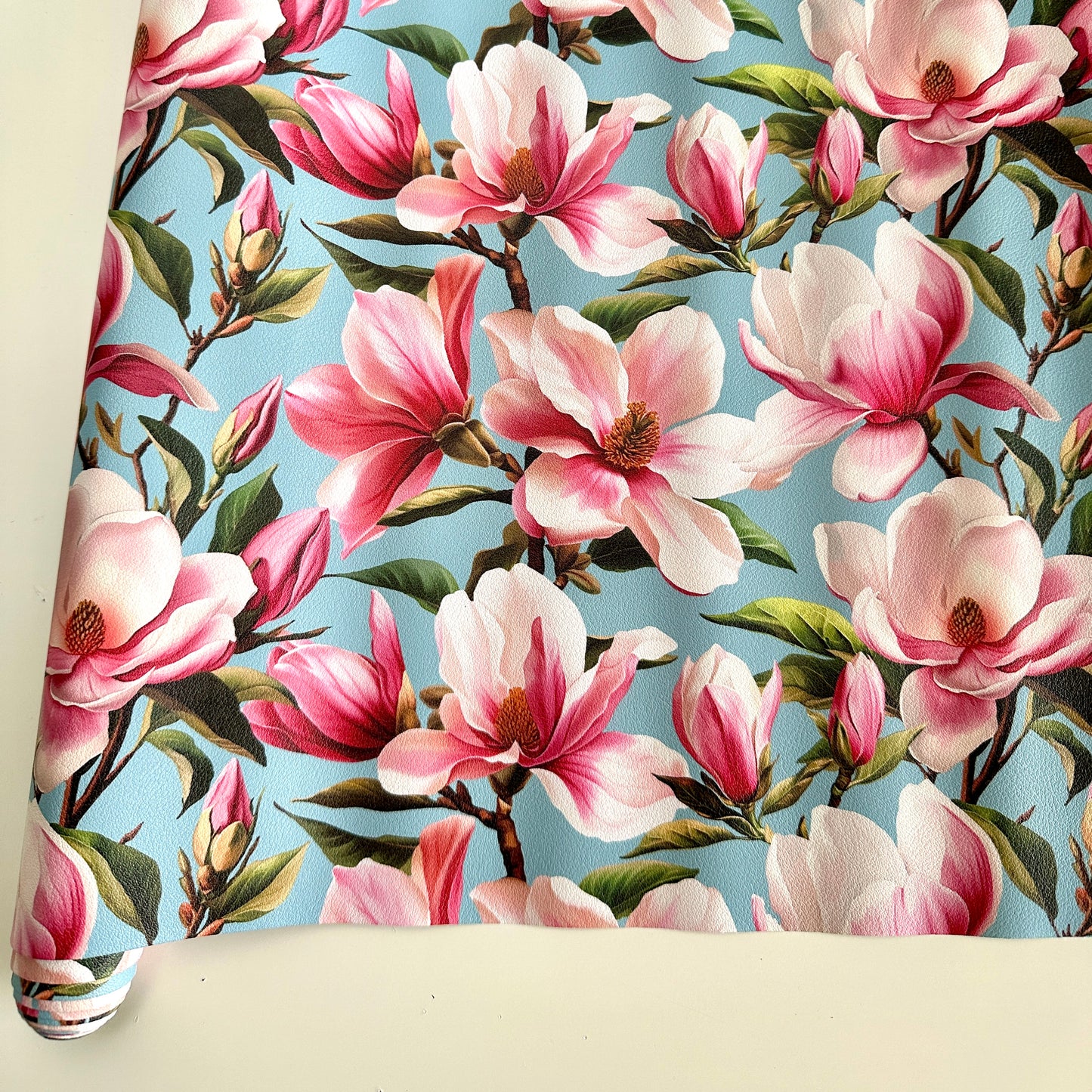 Lush Bloom Magnolias PU Roll 46cm x 135cm