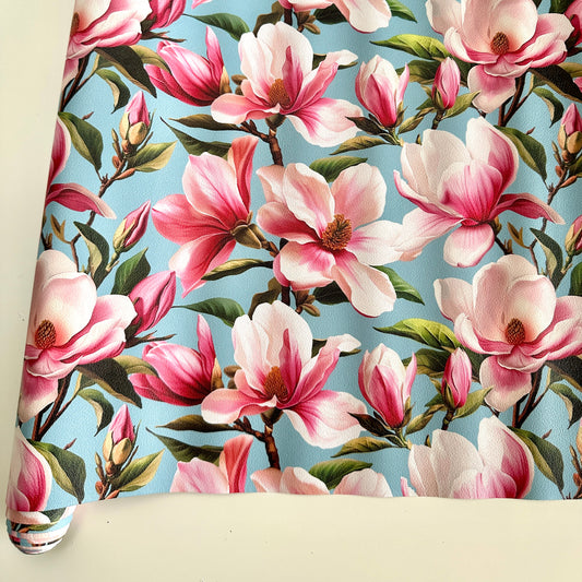 Lush Bloom Magnolias PU Roll 46cm x 135cm