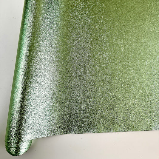 Crackle Metallic PU Roll -  Mint Mojito 46cm x 135cm