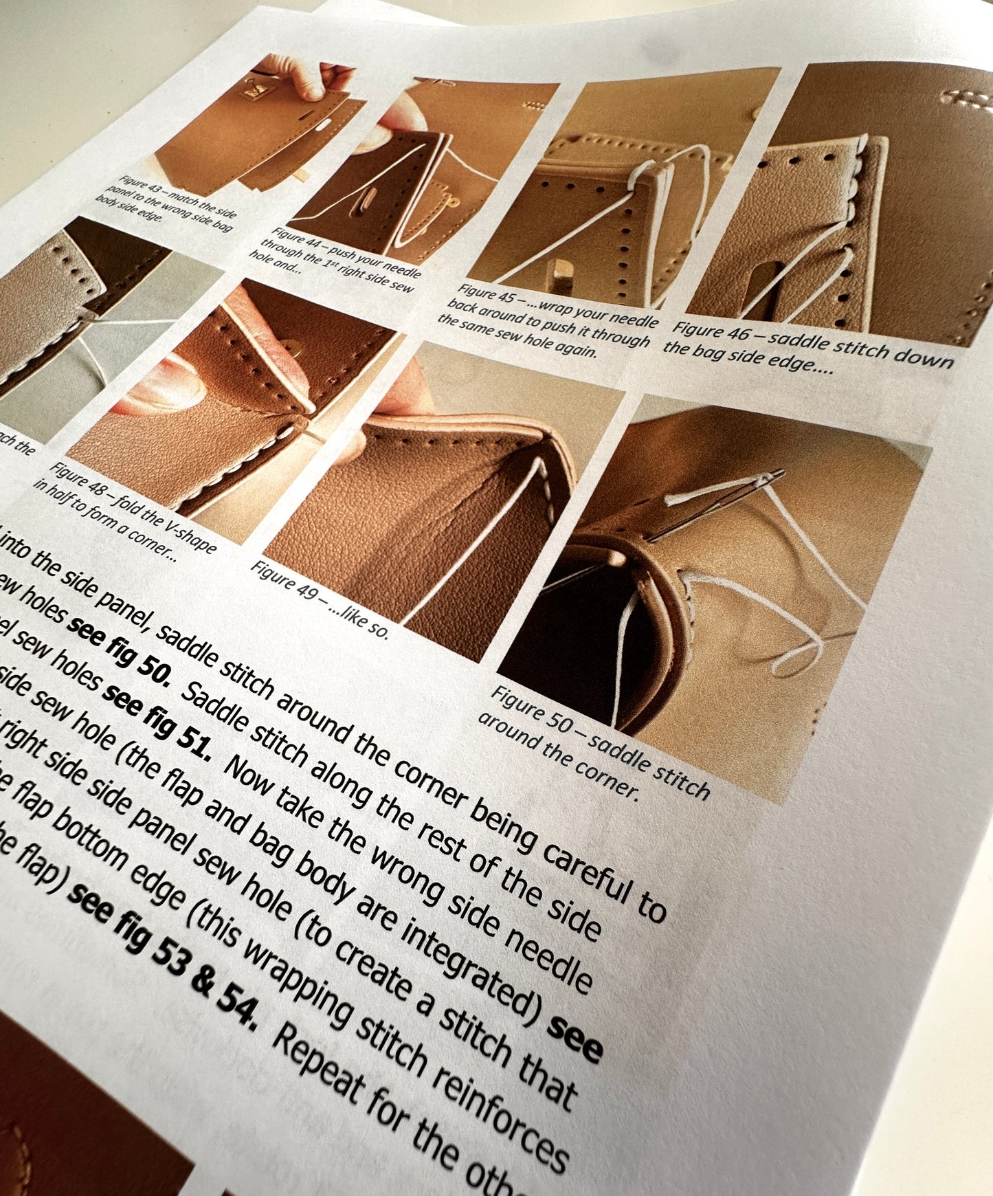 Sew Lisa Lam Gabrielle Handbag Kit - Almond