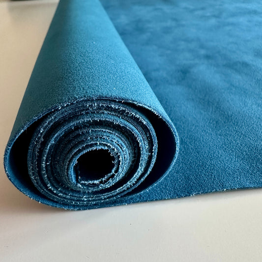 Faux Velvet Suede Roll  46cm x 135cm  PETROL