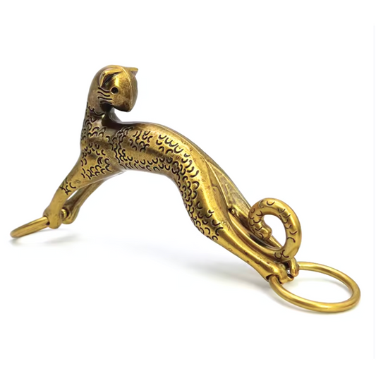 Metal Luxe Leopard Bag Handle