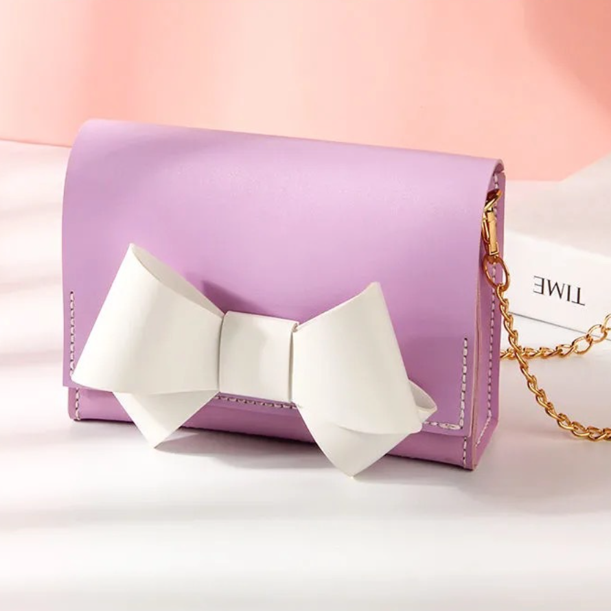 Sew Lisa Lam Tickety Bow Bag Kit - Lilac & White