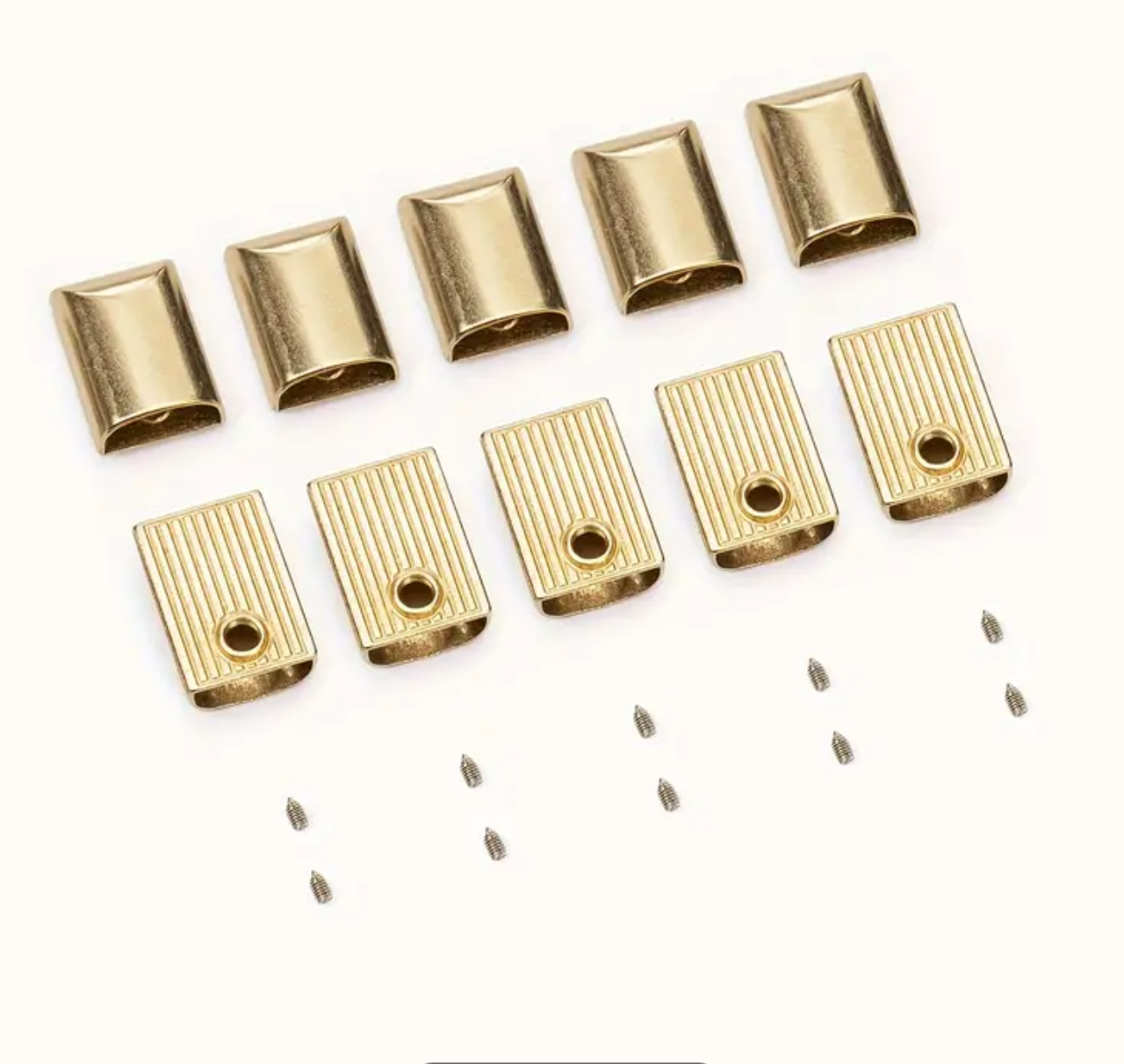 10pk Gold Zip Ends Caps – sewlisalam