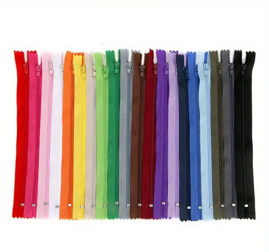 20 Pack - 20cm (8") All Purpose Nylon Zips