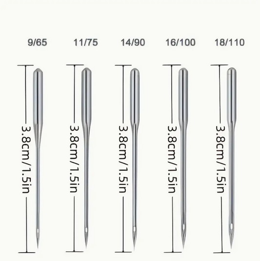 100 Pack Universal Machine Needles - Sizes 65 - 110