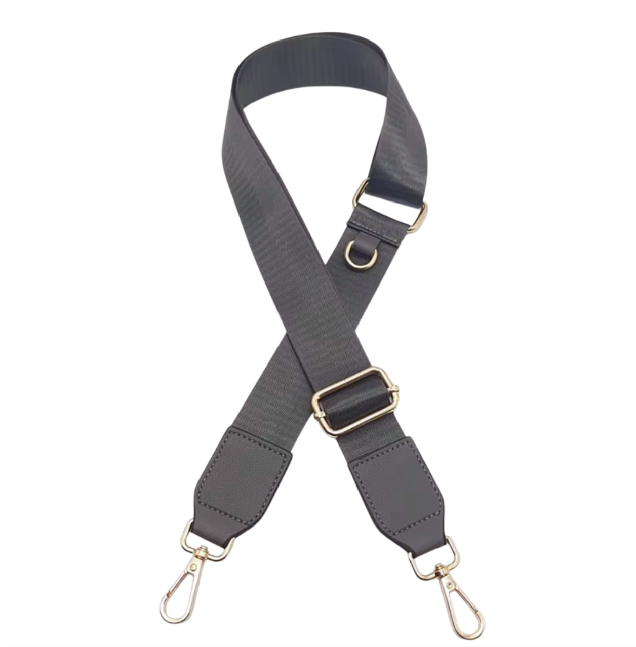 Adjustable Wide Crossbody Strap  130cm x 3.8cm - DK SMOKE GREY
