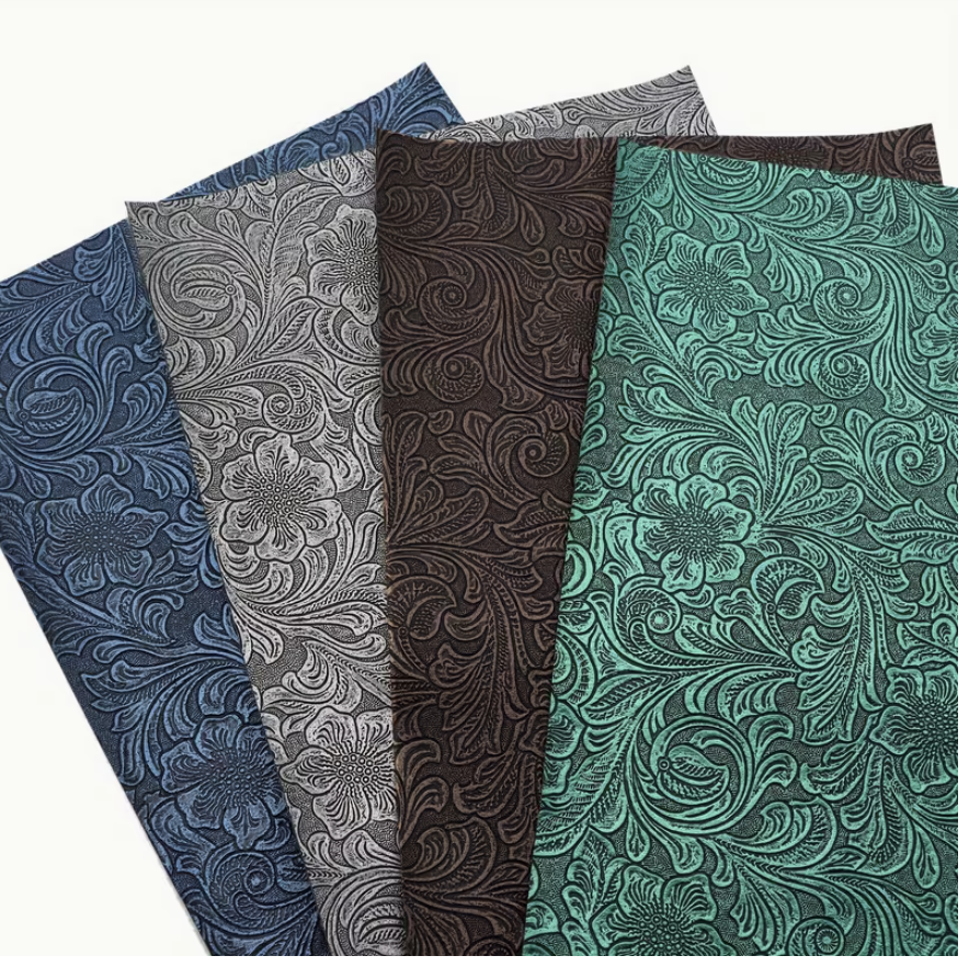 4pcs Metallic Craft Sheets thin PU
