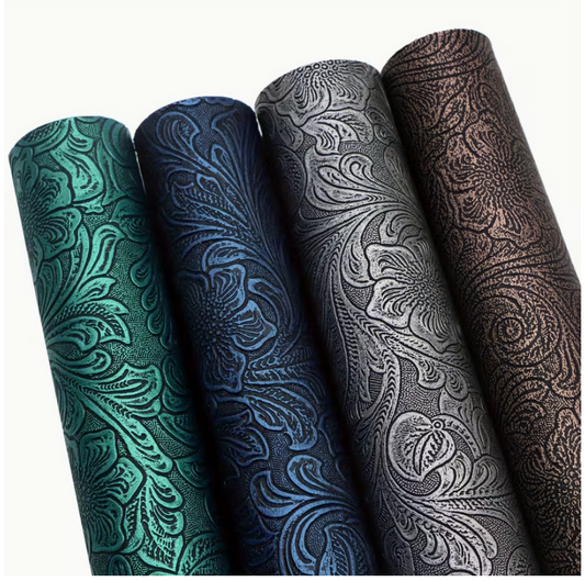 4pcs Metallic Craft Sheets thin PU