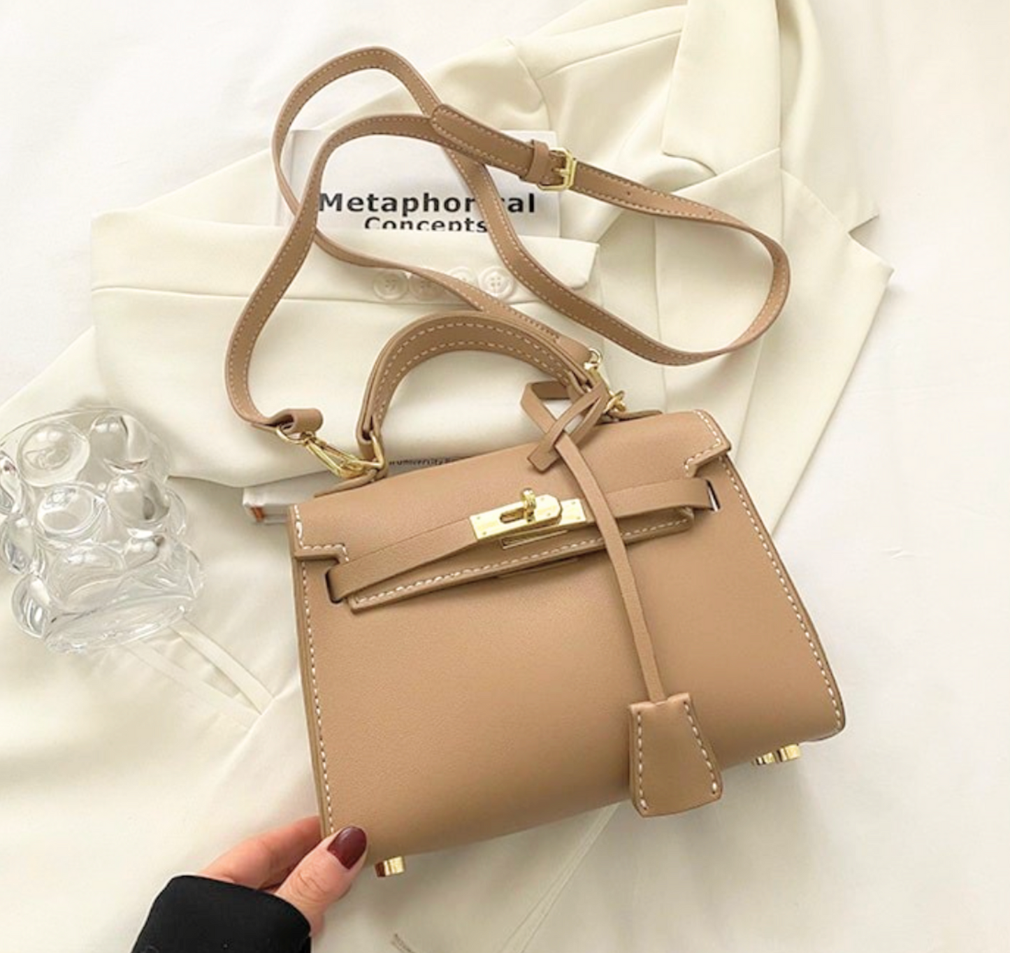 Sew Lisa Lam Gabrielle Handbag Kit - Almond