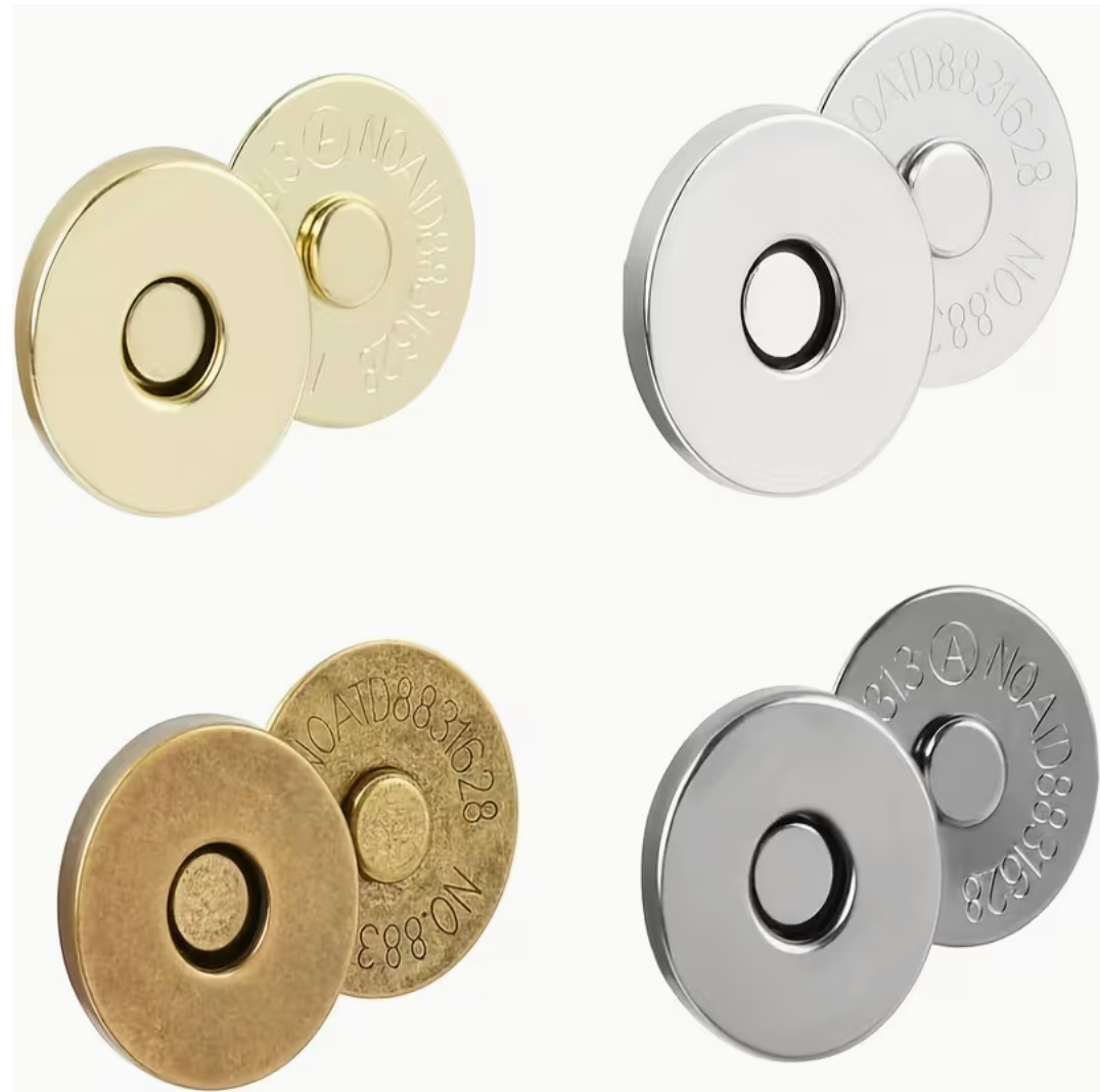 14mm Magnetic Snap Fasteners Set - 40pcs in 4 colours