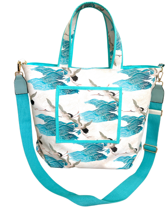 Adjustable Wide Crossbody Strap  130cm x 3.8cm - AQUA